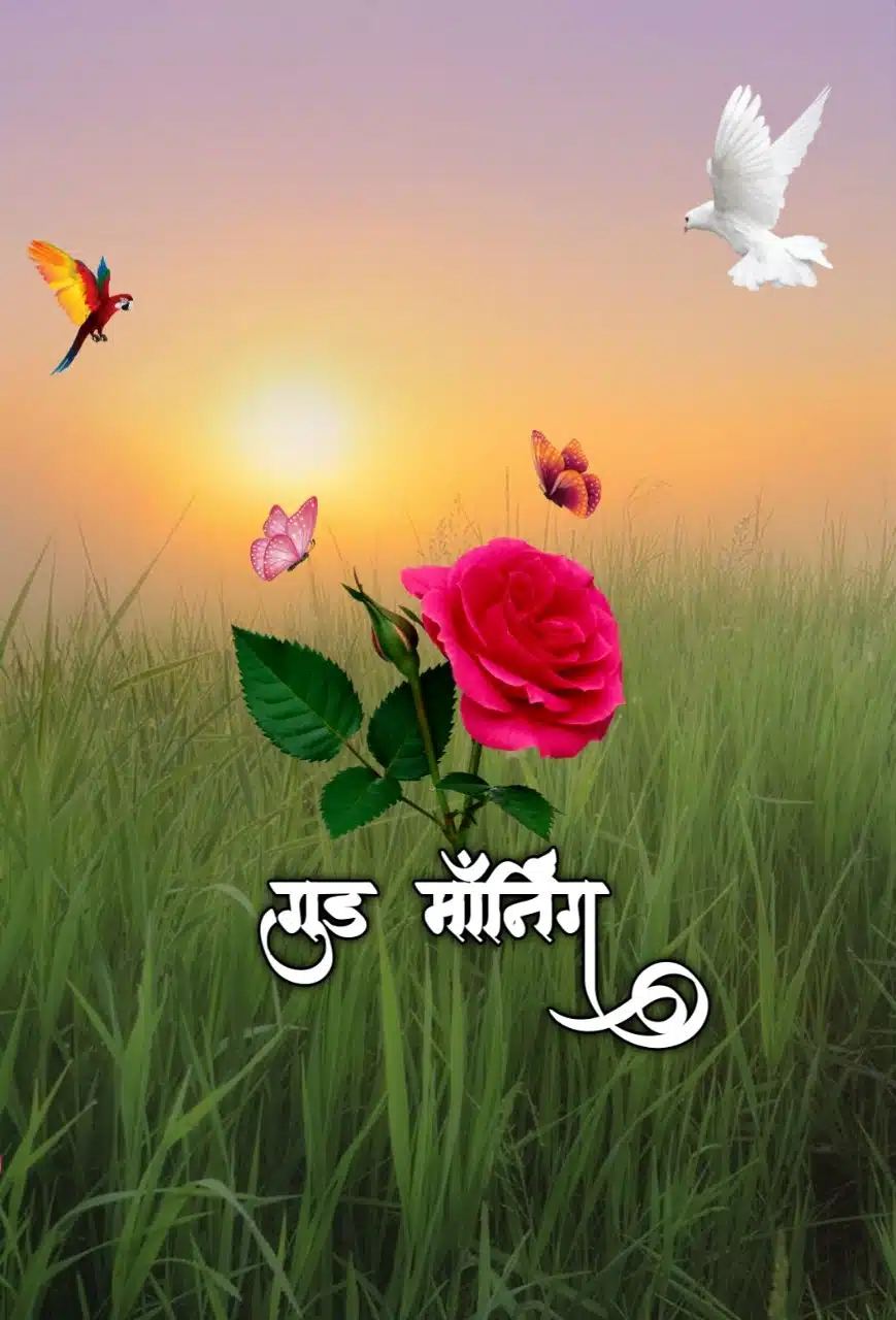 Good Morning Flowers Images In Marathi