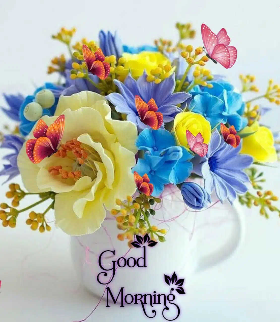 Good Morning Flowers Marathi