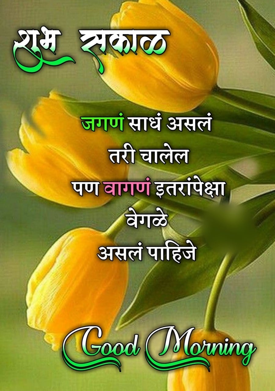 Good Morning Attitude Quotes In Marathi