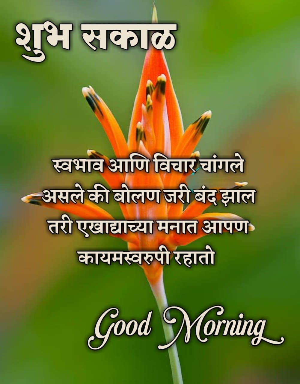 Good Morning Attitude Status Marathi