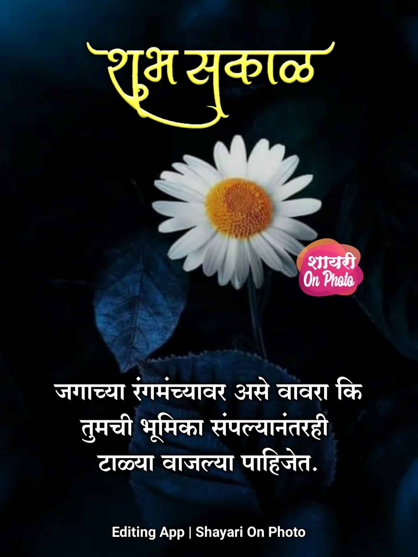 Good Morning Attitude Status Marathi