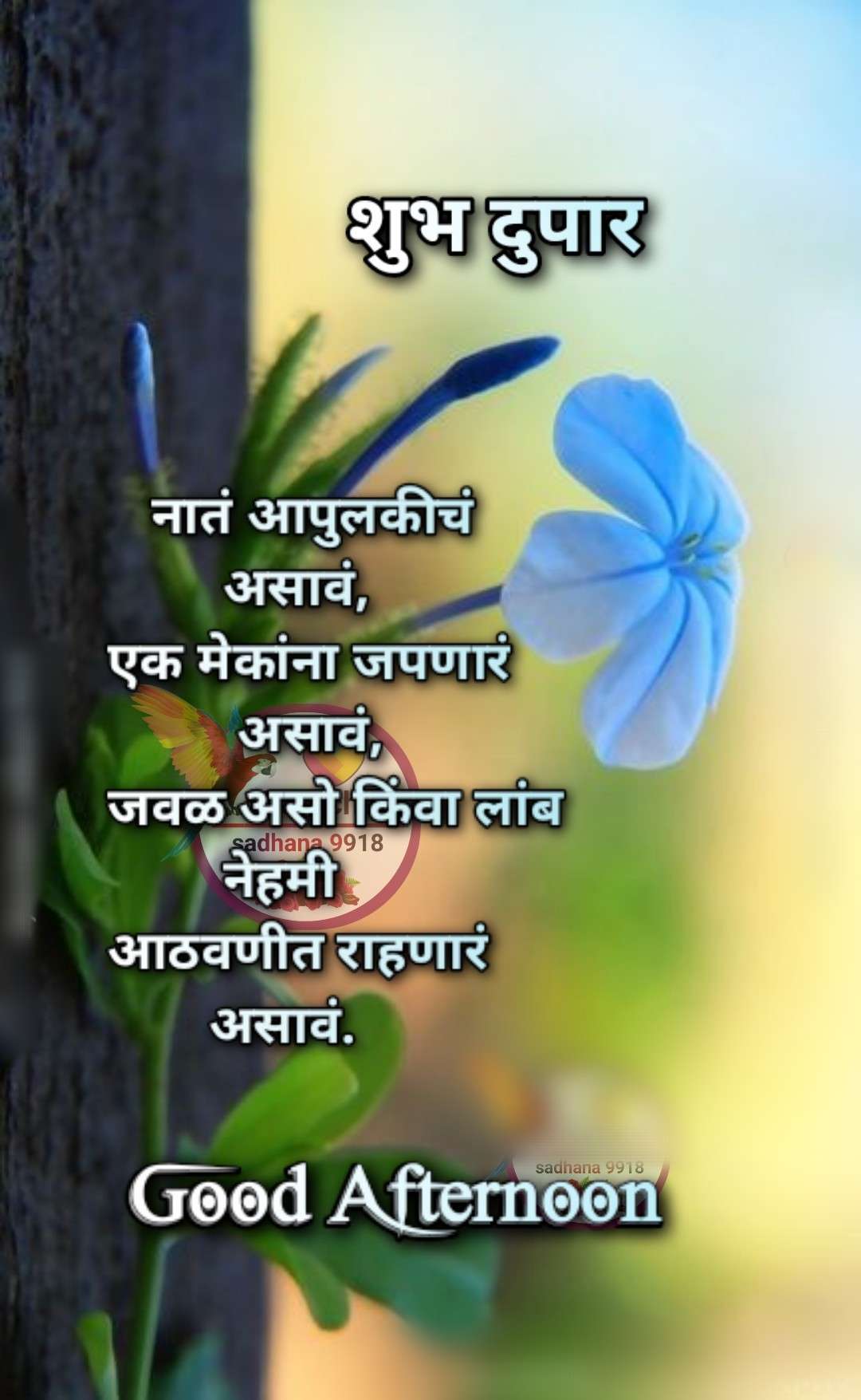 Shubh Dupar Marathi Message