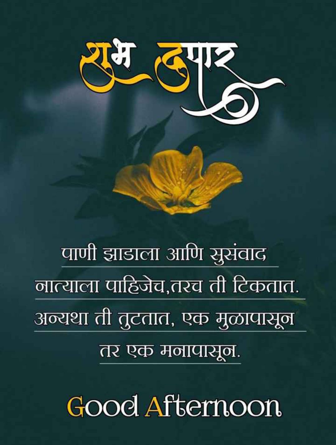 Shubh Dupar Wishes In Marathi