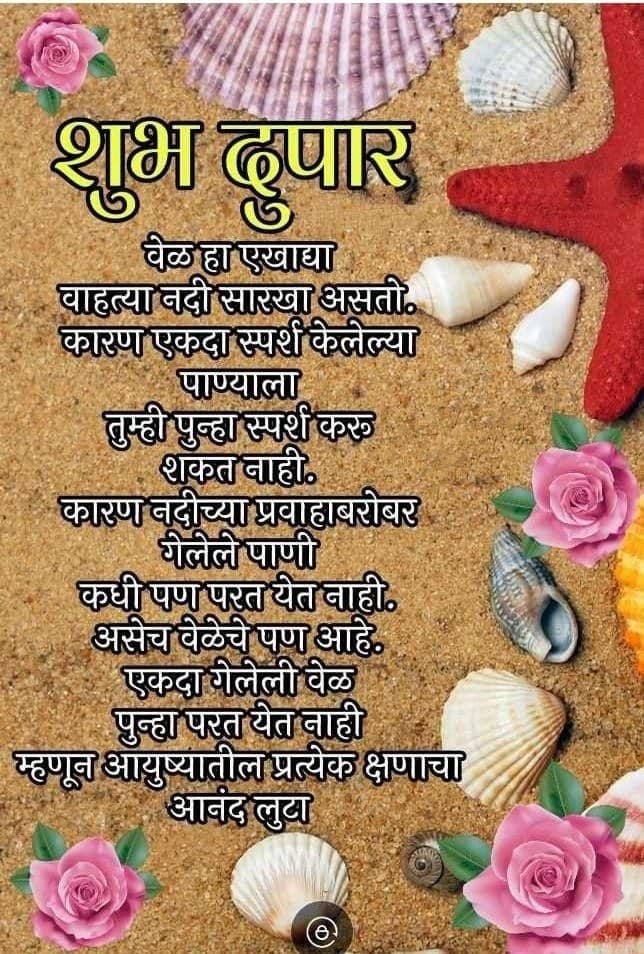 शुभ दुपार मेसेज